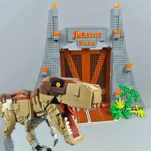 11338 Movie Games -serie Jurassic Park Blocks T Rex Rampage 3156pcs Bricks Model Building Kits Compatibel