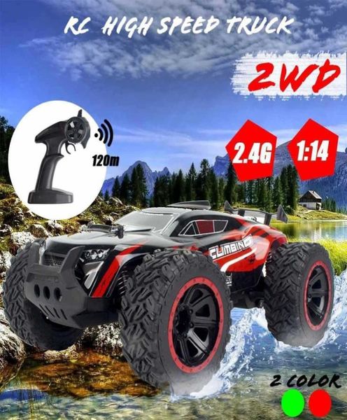 114 70Kmh 2WD RC Control remoto Off Road Racing Car Vehículo 24Ghz Crawlers Electric Monster RC Car Y20041316896069640723