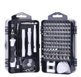 115 in 1 mobiele telefoon reparatiehulpmiddelen tas Demontage schroevendraaier set toolkit voor verschillende mobiele telefoons laptop PC3352687