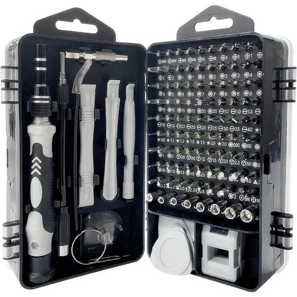 115 en 1 tournevis de précision Set Pro Electronics Magnetic Repair Tool Kit avec étui pour ordinateur PC MAISON 240322