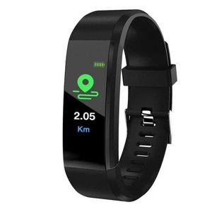 115 Smart Id115 2024 Plus Pulsera para pantalla Fitness Tracker Podómetro Reloj Contador Frecuencia cardíaca Monitor de presión arterial Pulsera inteligente Colorfulfsoi