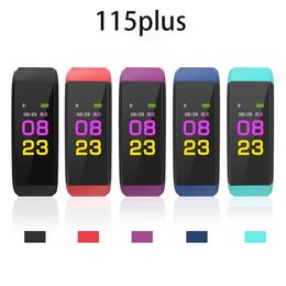 115plus bracelet intelligent Bluetooth sport étanche fréquence cardiaque oxygène sanguin adulte surveillance de la pression artérielle mâle et femelle livraison DHL universelle