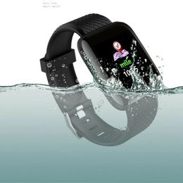 116 Plus D13 Reloj inteligente Pulsera Deportes Fitness Presión arterial Ritmo cardíaco Llamada Mensaje Recordatorio Android Podómetro Reloj inteligente