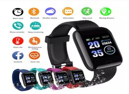 116 Plus Smart Watch 116PLUS Pulsera deportiva multifuncional Smart Wristband IP67 Fit Bit Smart Wristwatches digitales 9623554