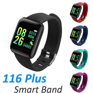 ID 116Plus Y68 D20 Polsband Smart Bands Armband Kleurrijke Scherm Fitness Tracker Stappenteller Hartslag Bloeddruk Gezondheid Monitor D13
