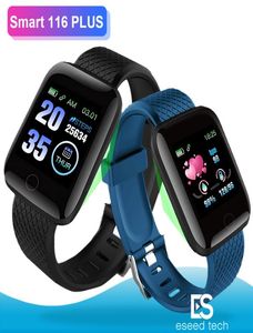 116 Plus Bracelets Smart Watch Tracker Tracker Stead Heart Stead Counter Activity Monitor Great Band PK 115 Plus pour Android5965232