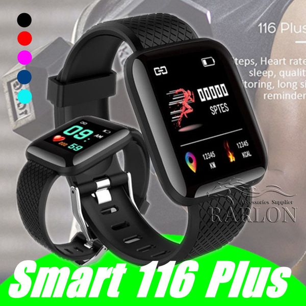 116 Plus Reloj inteligente Pulseras Rastreador de ejercicios Ritmo cardíaco Contador de pasos Monitor de actividad Banda Pulsera PK 115 PLUS M3 M4 para Android