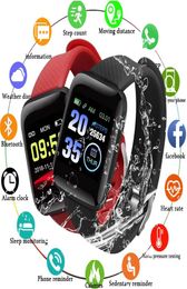 116 Plus Smart Watch Men IP67 Imperméable Real Heart Satel Monitor Women Smartwatch pour Android iOS1873267