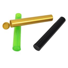 116MM / 4.57 Tubo superior de plástico para fumar Conos de almacenamiento para juntas Doob Preroll Joint Cone Vial Impermeable Hermético A prueba de olores Contenedores de hierbas médicas Papel de liar