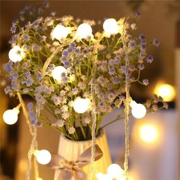 118.1 poudch Couleur LED chaude Blanc Small Round Ball String Lights, Batterred Room Bedroom Yard Lights Decorative String Lights, Holiday Lighting Decorative String Lights.