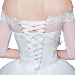 Mariage de 118 pouces Dr Zipper Remplacement Kit de dos corset réglable Kit en satin à lacets Ligne de ruban de satin pour la robe de soirée Banquet Bridal G789 #