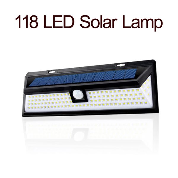 118 luces LED solares de pared para exteriores, impermeables con sensor de movimiento, luces solares de movimiento para exteriores, fáciles de instalar para puerta delantera, patio, garaje, jardín, patio, cubiertas oemled