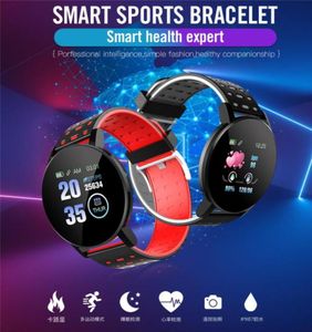 119 Plus Smart Armband Horloge polsbandje Man Waterdicht Bloed Fitness Tracker Hartslagmeter Stappenteller6021706