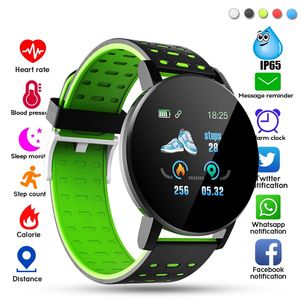 119 Plus Bracelet intelligent Bracelet bande Fitness sport Tracker messages rappel écran couleur étanche Smartwatch pour Android iOS