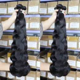 11a Body Wave Hair Bundels Luxe maagdelijk haar Zijde onbewerkte menselijke haarverlengingen Peruaanse Indiase Maleisische Cambodjaanse Braziliaan