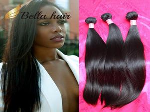 11A plus épais brésilien vierge cheveux Bundle 3pcslot double noyade soie péruvienne cheveux raides tissage brut indien extension humaine Bella7658094