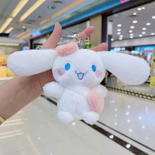 11 cm mignon lapin en peluche porte-clés belle porte-clés poupée sac pendentif décoration Kawali doux en peluche enfants adultes cadeaux 2131