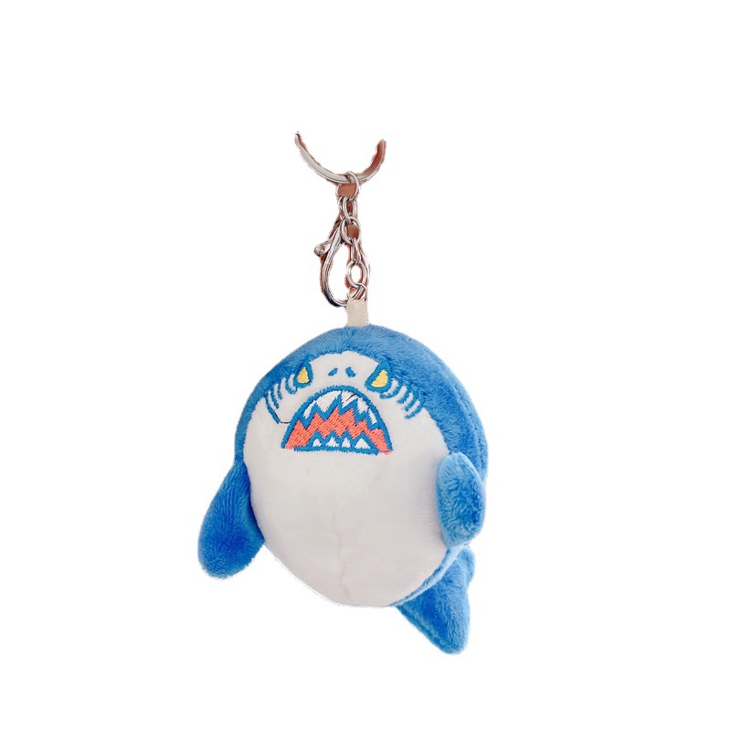 11CM Cute Simulation Shark Peluche Portachiavi Creativo Profumato Morbido Peluche Cartoon Shark Portachiavi Ciondolo Portachiavi Portachiavi Bambini