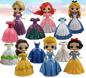 11 cm poppen met voedingsfles Amerikaanse PVC Kawaii Kinderen Toys anime Actie Figuren Realistische herboren poppen voor kinderen Toys Girls8202113