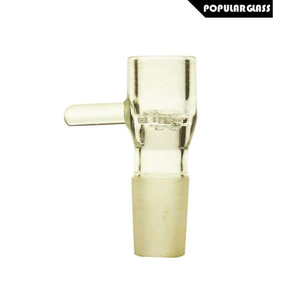 Diamètre extérieur 22mm bol à écran de fleur coulissant Narguilés avec poignée pour conduites d'eau en verre et bangs fumant des bols FC PG5076