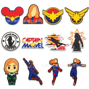 11Colors Science Fiction Women Hero Anime Charms Wholesale Childhood Memories Game Funny Gift Cartoon Charms Shoe Accessories PVC Decoratie Buckle Soft Rubber