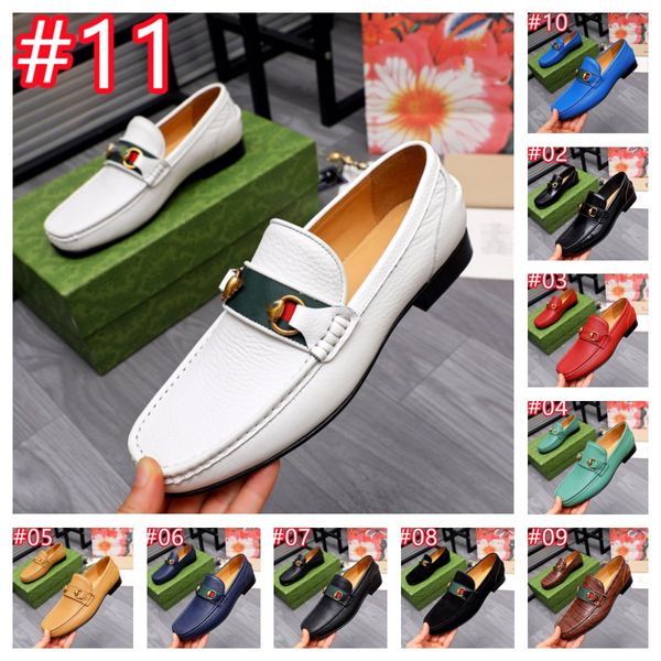 11Colour Chaussures décontractées pour hommes marques de luxe 21SS Crocodile en cuir italien mocassins mascules Mocasins Slip on Boat Chores plus taille 38-45