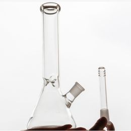 11 pulgadas Glass Bong 5 mm de espesor Dab Rig Oil Rigs Smoking Pipe Bubbler Hookahs con tazón de 14 mm y tallo inferior