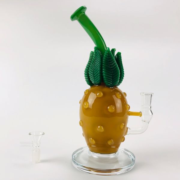 11Inch Verre Eau Bong Ananas Brûleur À Huile Dab Rig 14mm Joint Narguilés pour Pipes À Fumer