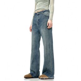 Jean de style américain 11KN pour hommes et femmes avec un nouveau design qui semble décontracté et lâche.Instagram mini monté de jambe large évasé jeans