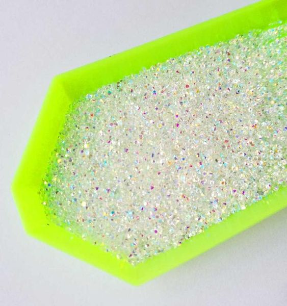Crystal Pixie AB Glass Micro Rinaistones pour clous Crystals Strass Nail Art Decorations Unas Nail Design Strass MJZ10077007081