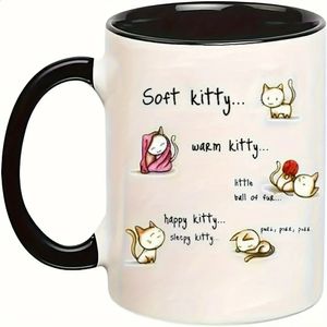 11oz schattige kawaii kittens koffie mok keramische cups zomer winter drinkware verjaardag geschenken Valentijnsdag 240407