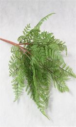 11 pcs artificiel flexible Glue Greenery Plant adiantem Polastic Green Ferns for Greenery Wall Decoration Arrange Floral 3061493