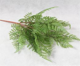 11 pcs artificiel flexible à colle verterie plante adiante de fougères vertes polastiques pour décoration de mur de verdure arrangement floral5986996