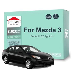 11pcs Car LED Interior ampoule Kit pour Mazda 3 BL Mazda3 2011 2011 2012 2013 Lecture de véhicule Dome Trunk Indoor Lamp Canbus