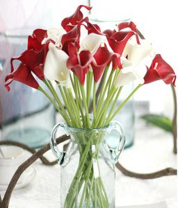 11PCSlot Real Touch Artificial Flowers Wedding Decoratieve bloemen Calla Lily Fake Flowers Wedding Party Decoratie Accessories1674255