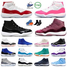 11s Chaussures de basket-ball rose cerise pour hommes femmes 11 Sports de plein air Cool Grey Jubilee 25e anniversaire Casquette et robe Georgetown Retroes OG Baskets Baskets