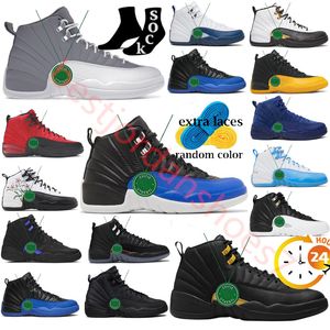 12 12S Jumpman Basketbalschoenen Heren Designer Universiteit Blauw Stealth Bloemen Kers Triple Zwart Donkergrijs Veld Paars Gamma Royalty Taxi Sport Sneakers us 13