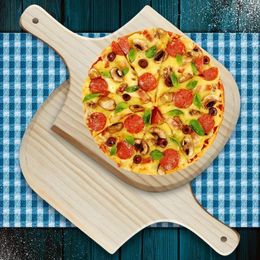 12/14 inch traditionele houten pizza peel zelfgemaakte kaasbord keukengereedschap