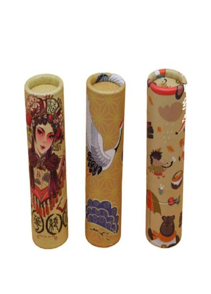 12 mm Récipient cosmétique vide Kraft Paper Lipstick Tube Papier rond Papier à lèvres Rechargeable Bouteille LIP TUBES 40PCS289L4477977