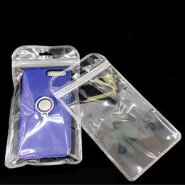 Sac d'emballage en plastique Transparent 12x22cm, sac de rangement pour iphone 15 14 8 7 plus, housse d'affichage, sacs de vente au détail