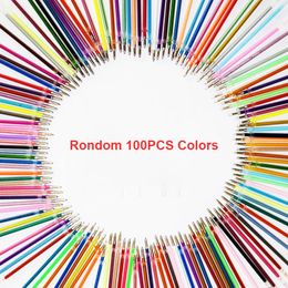 24/12/36/48/100 PCS/LOT Multi-Color Gel Pen recargas Dibujo de brillo Highlighters Pen Art Markers Office Office Office Office