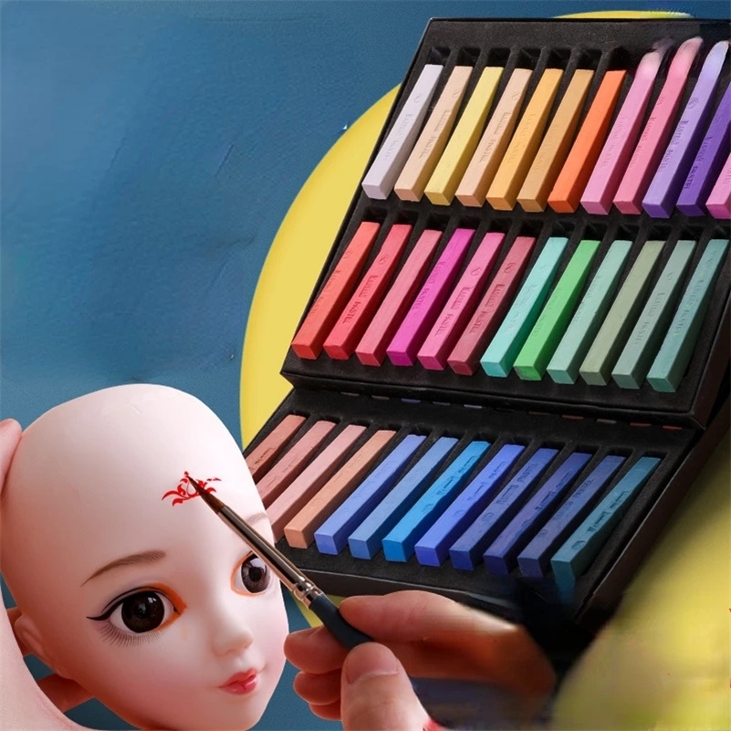 Set di gessetti colorati 12/24/36/48 Colore adatto ai principianti Una varietà di pittura pastello Stick Art Painting Cancelleria 240307