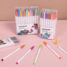 24/12/36/48 Couleurs Monami Plus Pen 3000 Couleurs de papeterie coréenne pour peindre les enfants