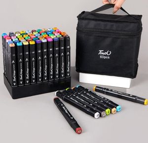 12/20/48/60/kleuren markers borstel pennen set schilderen tekenen Highlighter School Art Supplies voor kunstenaar Koreaans briefpapier