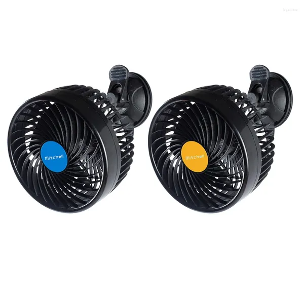 Ventilador de ventilación automático de 12/24V, circulador de aire de viento fuerte, ventosa de cabeza única ajustable para coche eléctrico para vehículo SUV