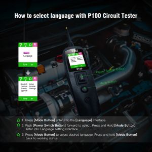 12/24V Circuit de voiture multifonctionnel Testeur Circuit Power Circuit Kit Car Batterie Tension / Testeur Résistant Tester Diagnostic Outil
