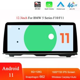 12.3 '' Car Android 11 SN662 GPS Navigation DVD Multimedia -speler voor BMW 5 -serie F10/F11/520i CarPlay 4G LTE Radio