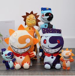 12-30 cm FNAF Sundrop en Moondrop Plush Toy Security Breach Breach Sunrise Boss Game Dolls Cadeau voor kinderen