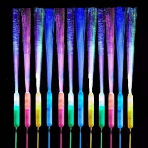 12/36 PCS Glow Fiber Optic Wand Large taille 35 cm LED Glow Stick Trois modes lumineux Light in the Dark for Wedding Party Decoration 240401