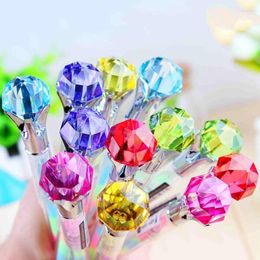 12 / 36pcs Creative Big Diamond Gel stylo mignon 0,8 mm multicolour Ink Drawing Styds Promotional Gift Office School Supplies
